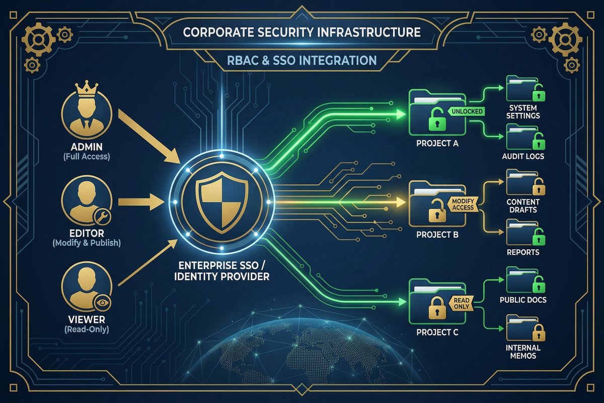 エンタープライズSSO/RBACアーキテクチャ