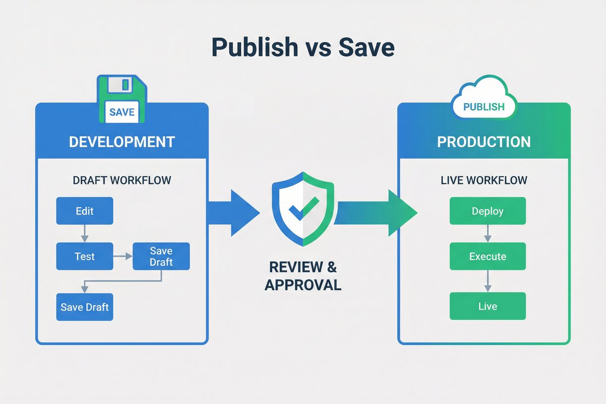 Publish vs Saveの概念図