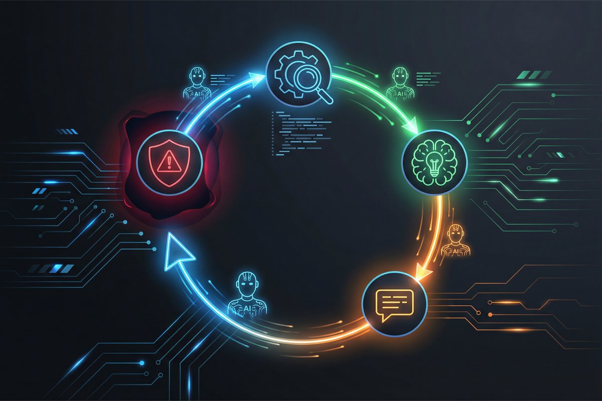 AIエージェントが複数のツールを使いこなす様子